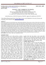 Parle Milind et al. IRJP 2 - International Research Journal of Pharmacy