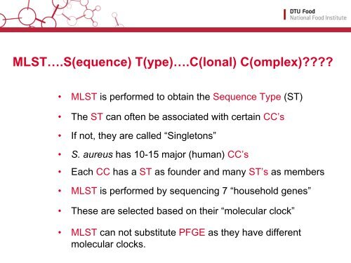 Spa Typing Examples MLST….S(equence) T(ype)