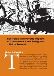 Ecological and Poverty Impacts of Zimbabwe's Land Struggles: 1980 ...