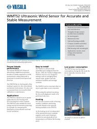 WMT52 Ultrasonic Wind Sensor for Accurate and Stable Measurement