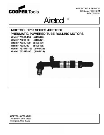 Airetool ® - Apex Tool Group