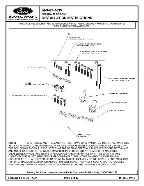 Available (PDF) - Ford Racing Performance Parts