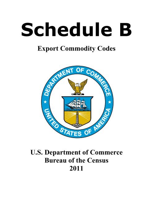 Export Commodity Codes - Walker Customs Broker LLC