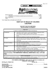 BRACKET 97 INSECTICIDE CAUTION - WinField