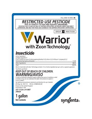 Insecticide 1 gallon - Syngenta Crop Protection