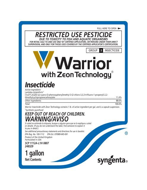 Insecticide 1 gallon - Syngenta Crop Protection