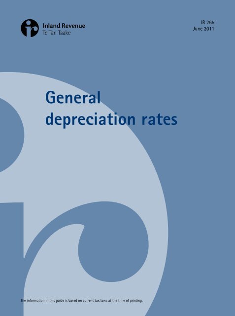 General depreciation rates - Inland Revenue Department