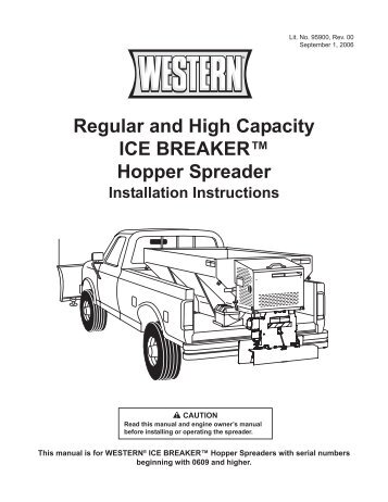 Western Ice breaker Installation Instructions