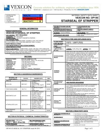 STARSEAL EF STRIPPER - Vexcon Chemicals