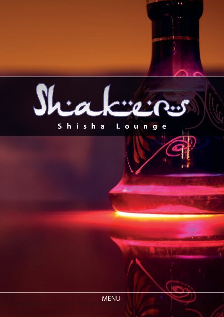 Download Menu - Shakers Sheesha Lounge Nottingham