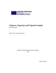 Tobacco, Cigarettes and Cigarette Smoke - JRC Publications ...