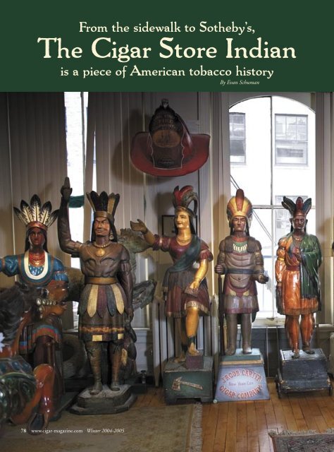 tobacco store indian The Cigar Store Indian
