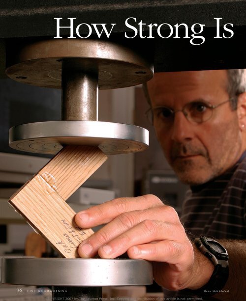 How Strong Is Your Glue Fine Woodworking Old Brown Glue