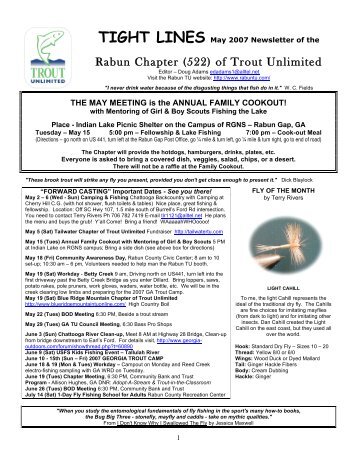 Rabun Chapter (522) of Trout Unlimited - The Rabun Chapter of ...