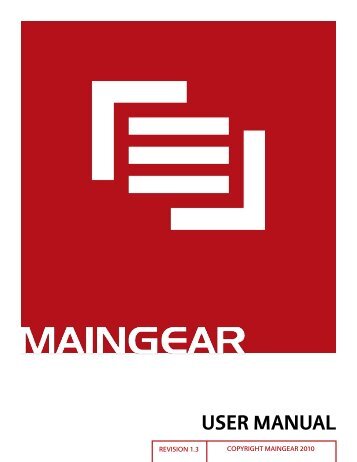 user manual - Maingear