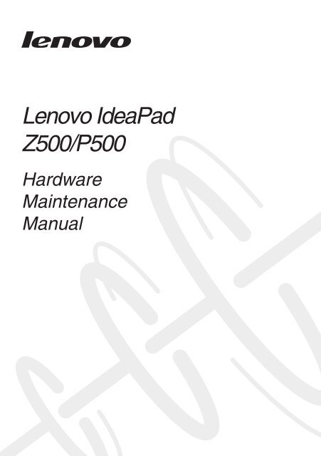 Z500&P500 HMM - Lenovo