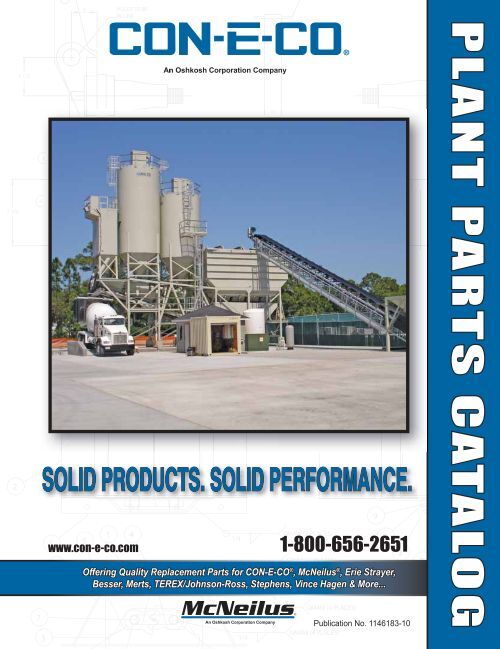 CONECO plant parts book CONECO Concrete Plants