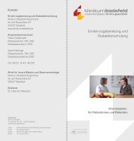 Flyer Ernährungsberatung