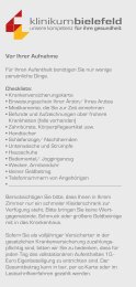 Aufnahme Checkliste