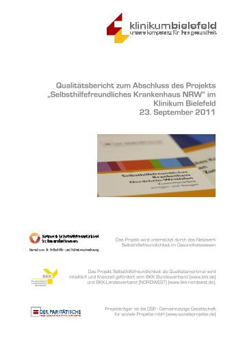 Selbsthilfefreundliches Krankenhaus NRW - Klinikum Bielefeld gem ...