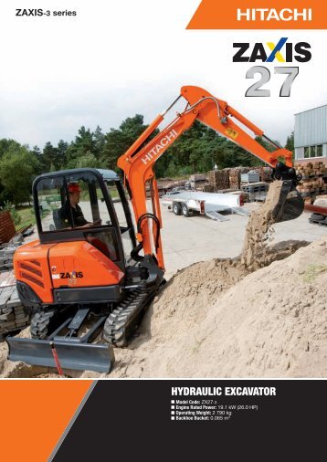 HYDRAULIC EXCAVATOR - Hitachi Construction Machinery Europe