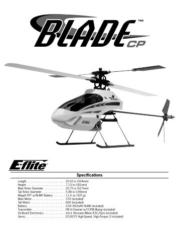Blade CP Manual