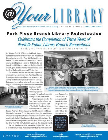 Celebrates the Completion of Three Years of Norfolk Public Library ...
