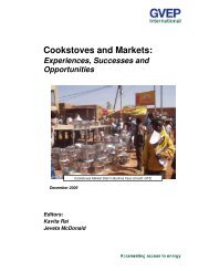Cookstoves and Markets (PDF) - HEDON Household Energy Network