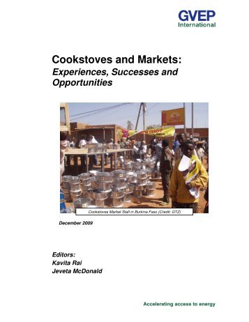 Cookstoves and Markets (PDF) - HEDON Household Energy Network