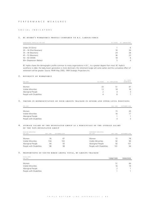 2001 Triple Bottom Line Report - BC Hydro