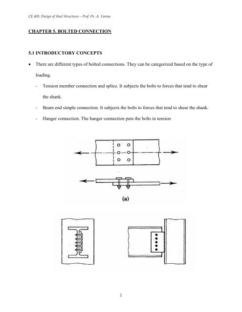 Design Of Bolted Connections