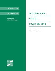 STAINLESS STEEL FASTENERS - SSINA