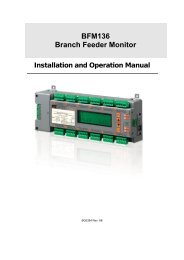 BFM136 Branch Feeder Monitor - Satec