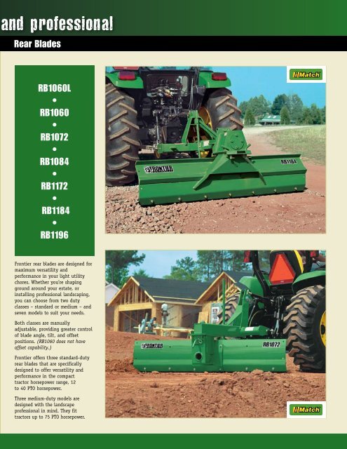 Get More Out Of Your Land With Frontier Landscape ... - John Deere