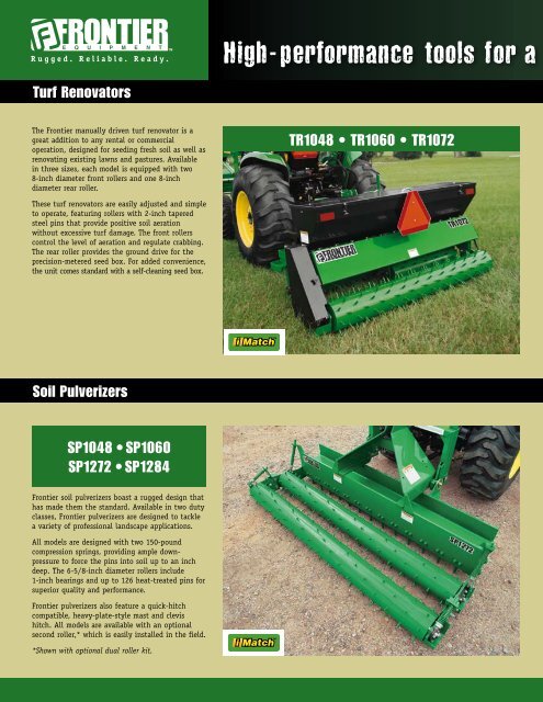 Get More Out Of Your Land With Frontier Landscape ... - John Deere