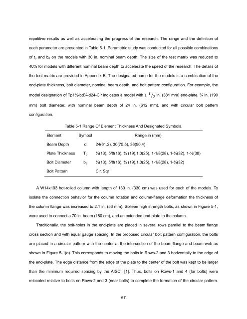 ON THE EFFECTS OF CIRCULAR BOLT PATTERNS ON THE ...