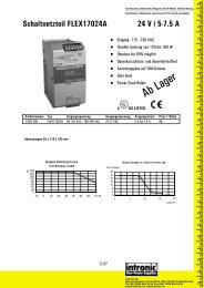 Schaltnetzteil FLEX17024A 24 V / 5-7.5 A - Intronic AG