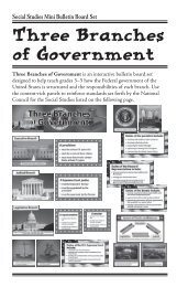 Three Branches of Government Insert - Creative Teaching Press