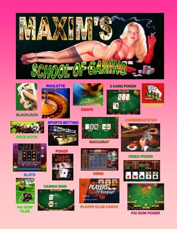 7-7-10 MAXIMS SCHOOL OF GAMING - Players Network