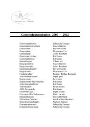 Gemeindeorganisation 2009 - 2012 - Gemeinde Lalden