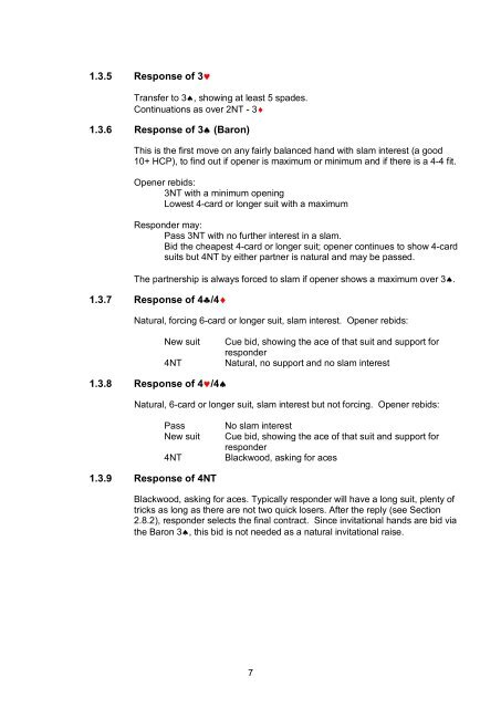 Standard English Acol Foundation Level System File