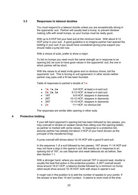 Standard English Acol Foundation Level System File