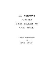 dai vernon's further inner secrets of card magic - L'Encyclopédie de ...