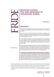 Justicia Universal, la nueva dimensión de la Justicia Transicional