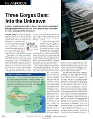 Three Gorges Dam: Into the Unknown