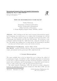 WHY DO BOOMERANGS COME BACK? Yutaka Nishiyama ...