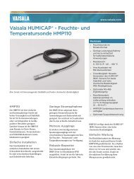 HMP110 datasheet B210852DE-A - Vaisala