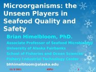 The Unseen Players in Seafood Quality and - Alaska Sea Grant ...