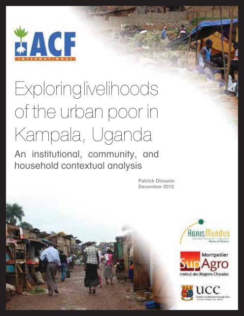 Exploring livelihoods of the urban poor in Kampala, Uganda
