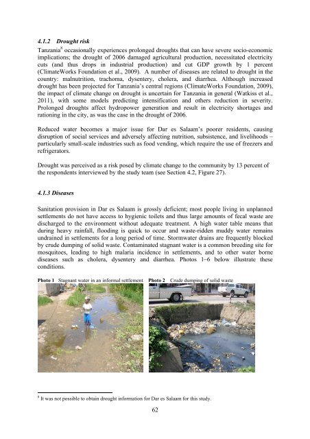 Urban Poverty & Climate Change in Dar es Salaam, Tanzania: